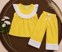 Two-Piece Girls’ Floral Outfit – 100% Pure Cotton – Image 1