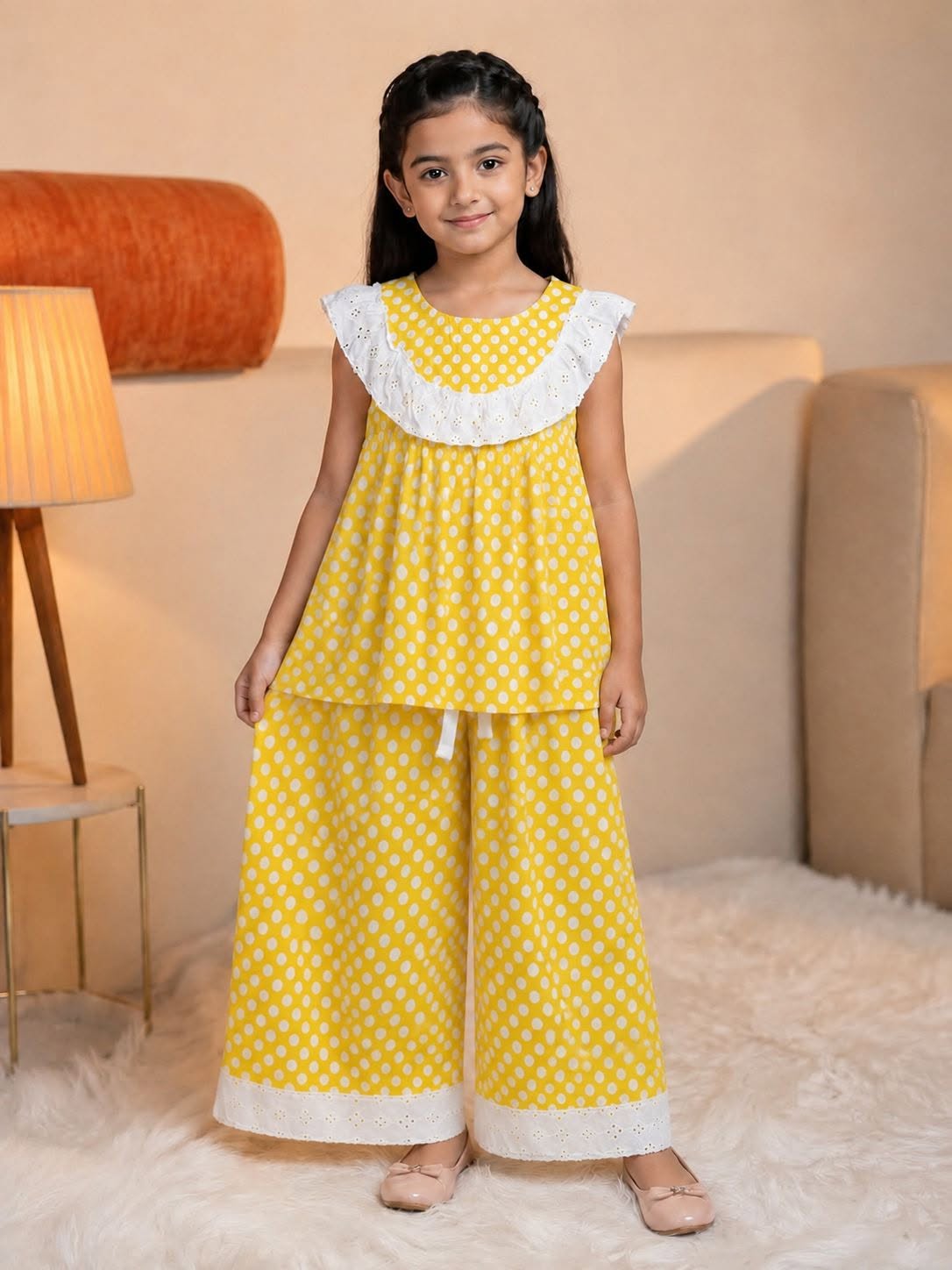 Two-Piece Girls’ Floral Outfit – 100% Pure Cotton – Image 3