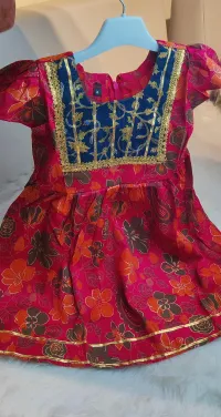 Royal Heritage Girls Party Co-Ord Set – Maroon & Navy – Image 2