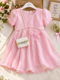 Chaina Imported Fancy Dress with cute bag – Image 2