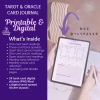 Tarot and Oracle Card Journal - Digital and Printable  – Image 3