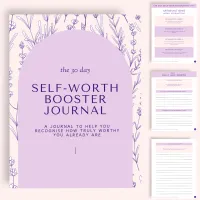 30-Day Self-Worth Booster Journal | Affirmation Cards, Protection Guide  – Image 2