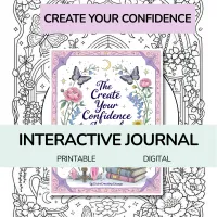 The Create Your Confidence Journal and Affirmation Cards - Reflection and Coloring Pages – Image 7