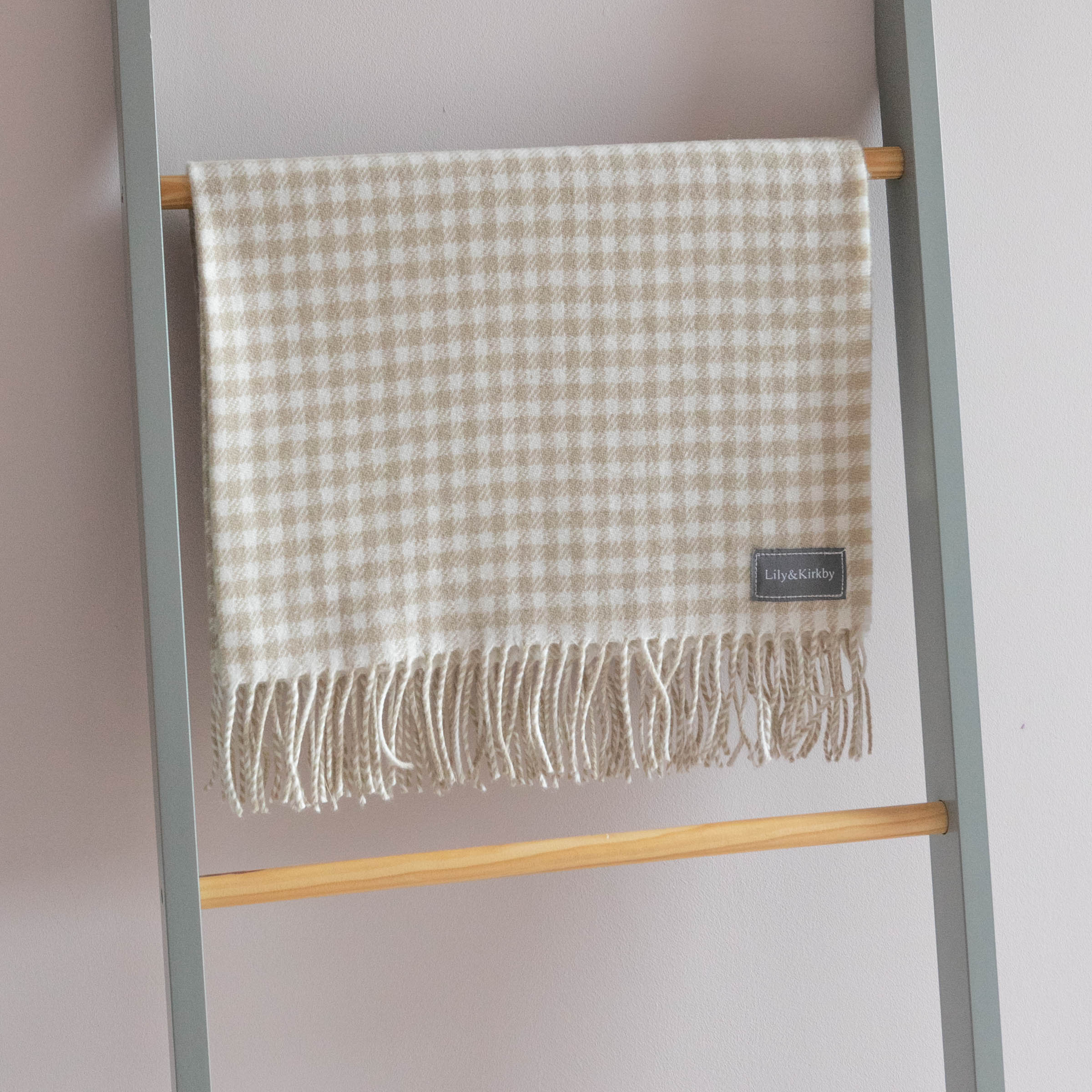 Lambswool Baby Blanket - Squares – Gingham Fawn