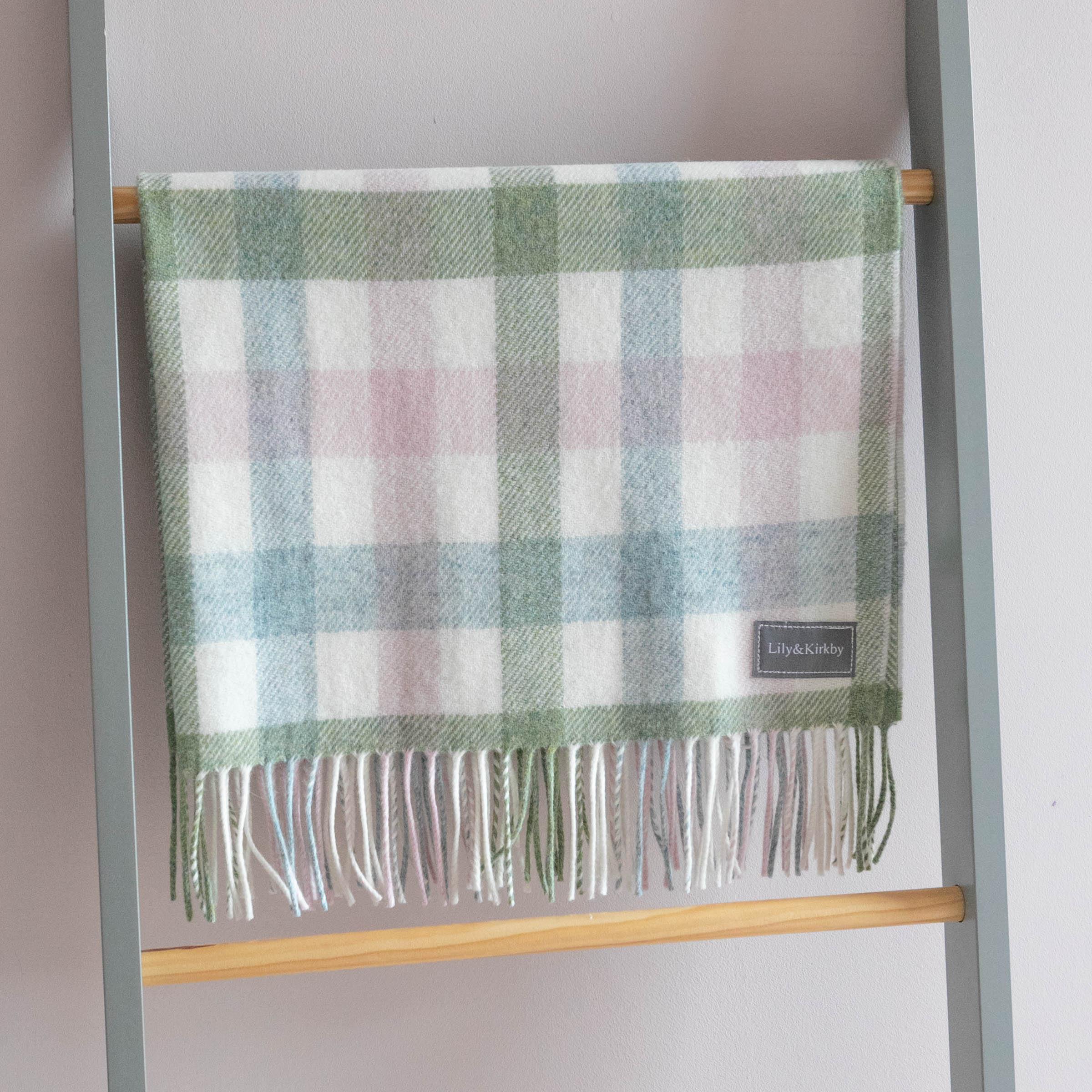 Lambswool Baby Blanket - Squares – Squares Pastel Multi