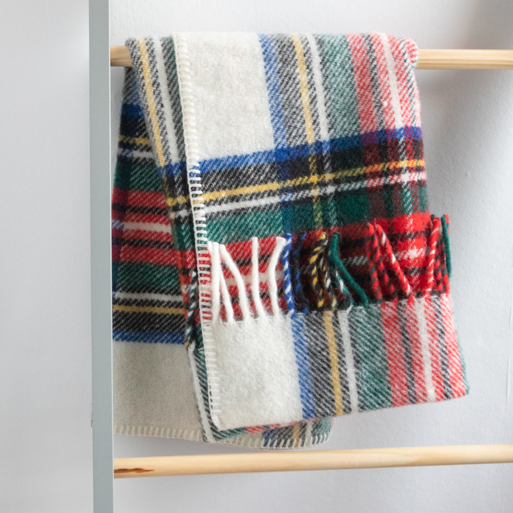 Pure New Wool Pram Blanket – Tartan - Dress Stewart