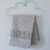 Pure New Wool Pram Blanket – Wafer - Grey