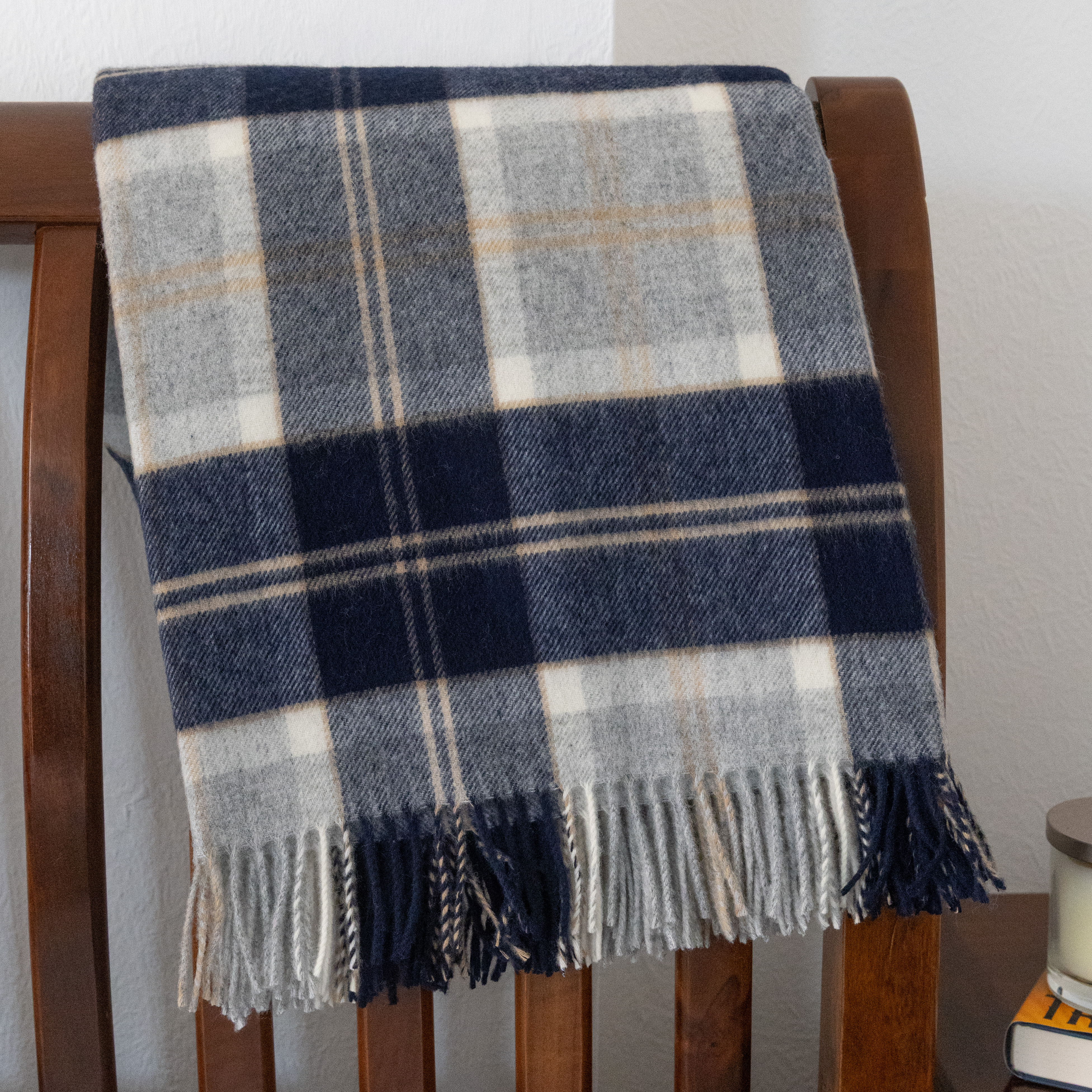 Merino Wool Blankets – Merino Tartan Bannockbane Silver