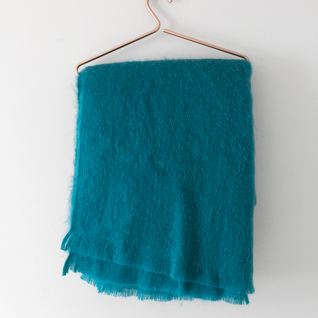 Mohair Blanket – Teal