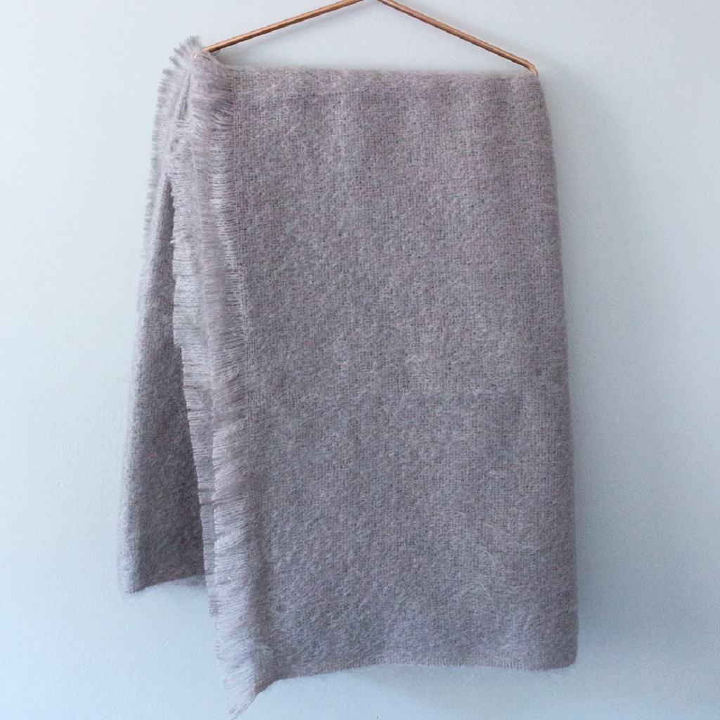 Mohair Blanket – Slate Grey