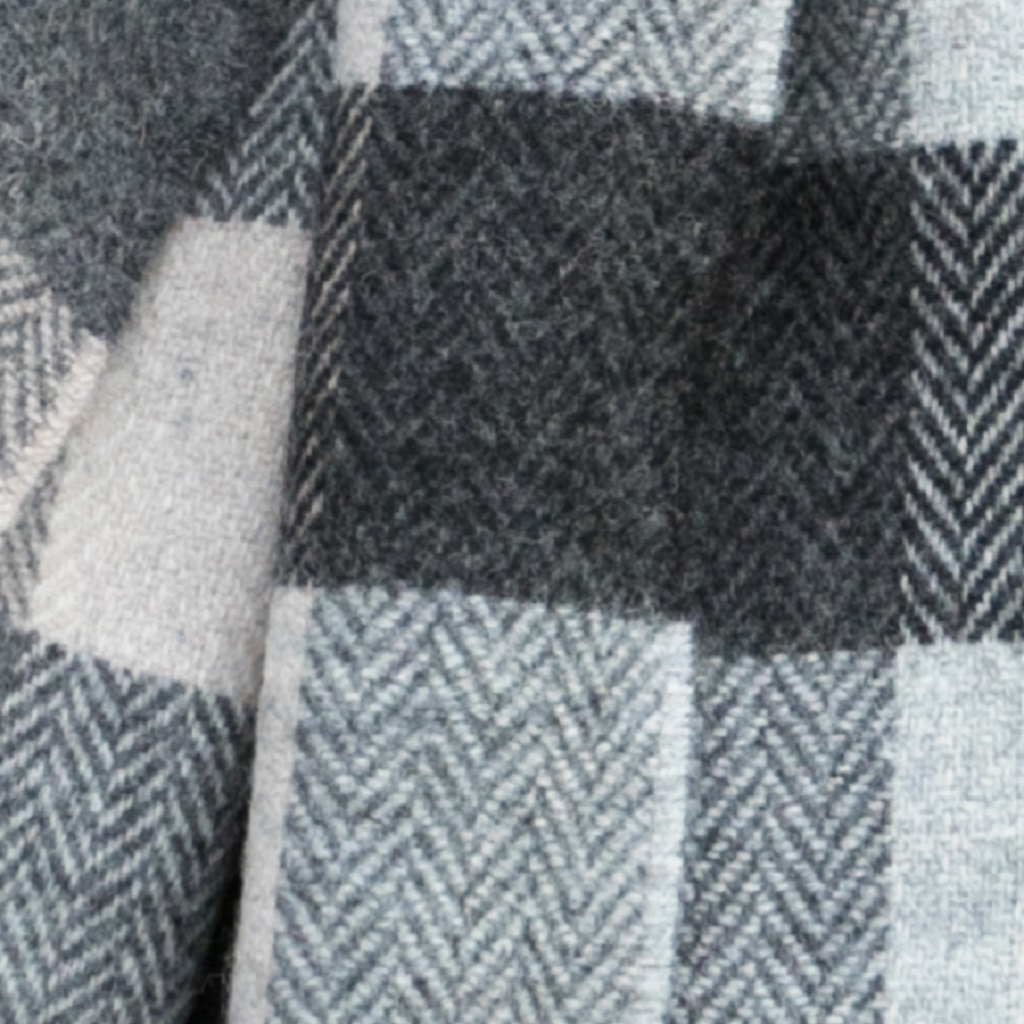 Lambswool Scarf - 30 x 190cm – Checks Grey