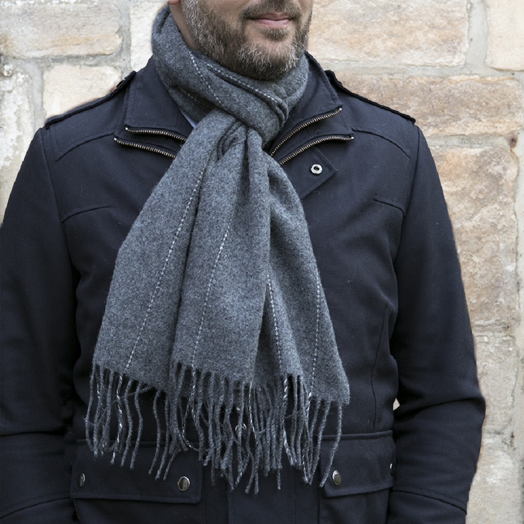 Lambswool Scarf - 30 x 190cm – Image 8