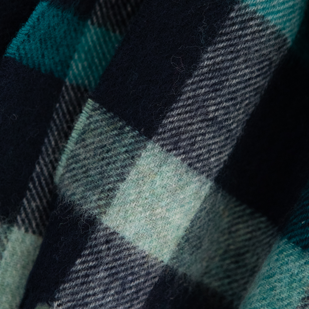 Merino Wool Scarf - 25 x 190cm – Checks Blyth Sea