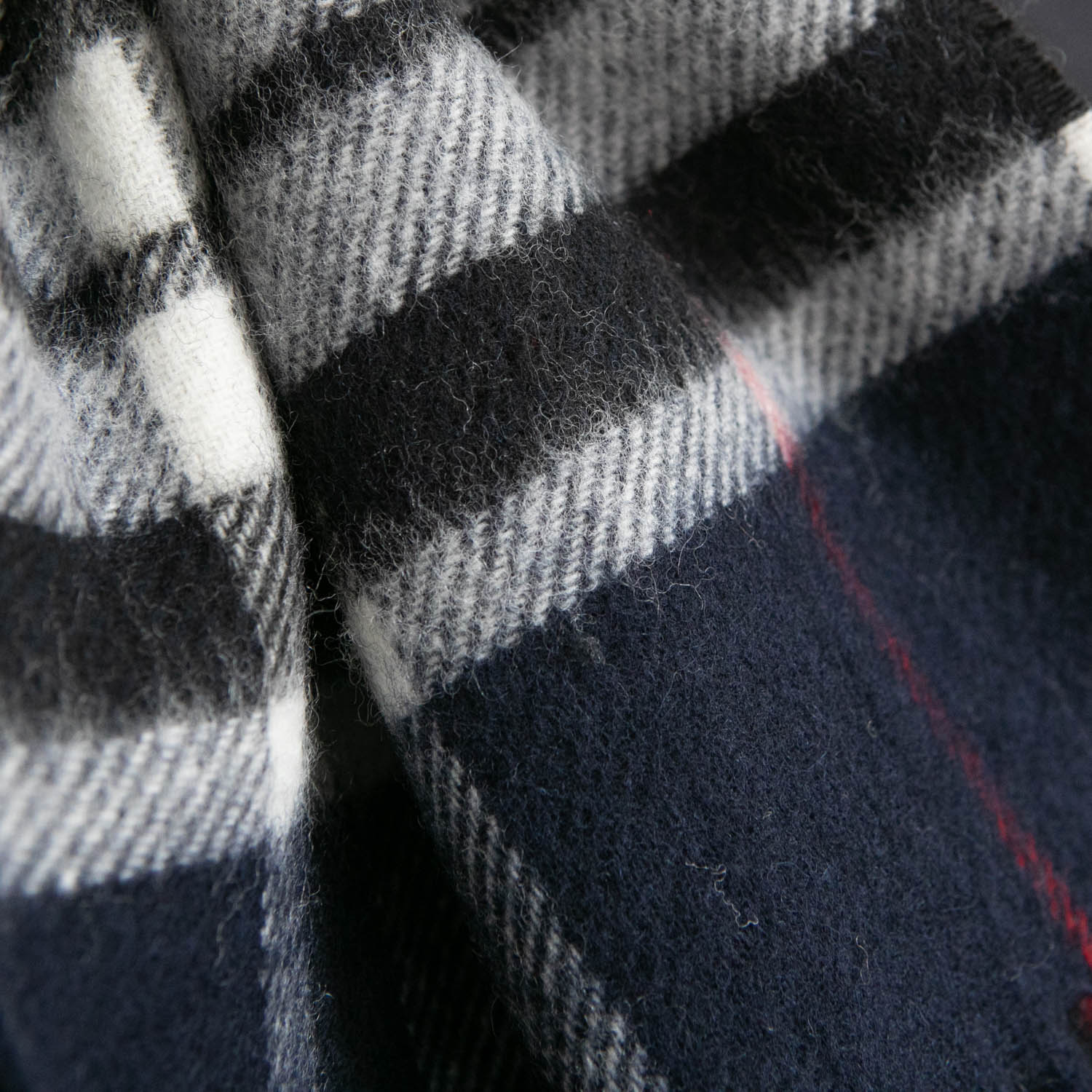 Merino Wool Scarf - 25 x 190cm – Checks Westminster Navy