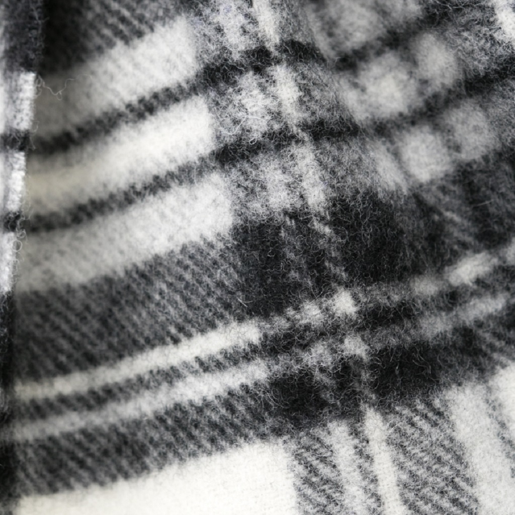 Merino Wool Scarf - 25 x 190cm – Checks Tartan Dress Grey Stewart