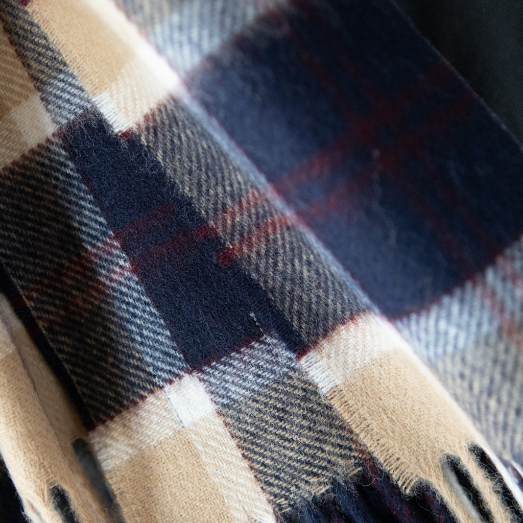 Merino Wool Scarf - 30 x 190cm – Tartan Bannockbane Navy