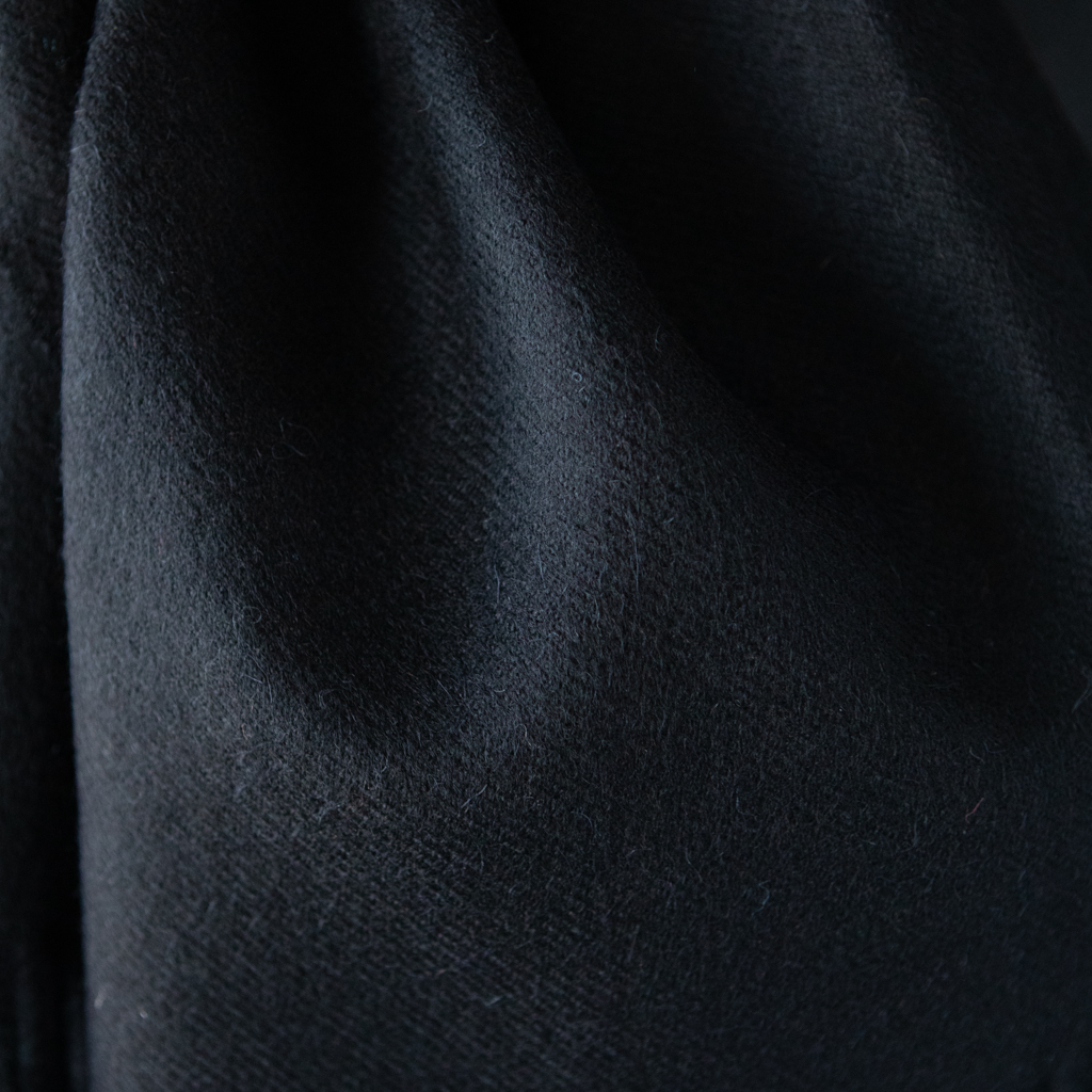 Alpaca Wool Scarf - 60 x 200cm – Black