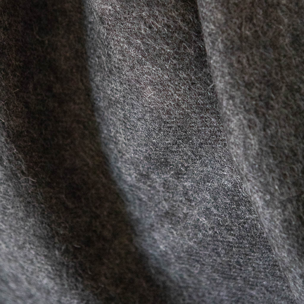 Alpaca Wool Scarf - 60 x 200cm – Charcoal