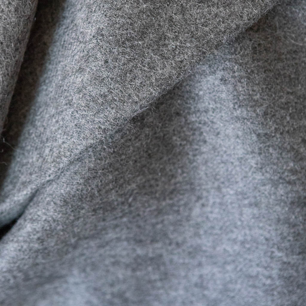 Alpaca Wool Scarf - 60 x 200cm – Mid Grey