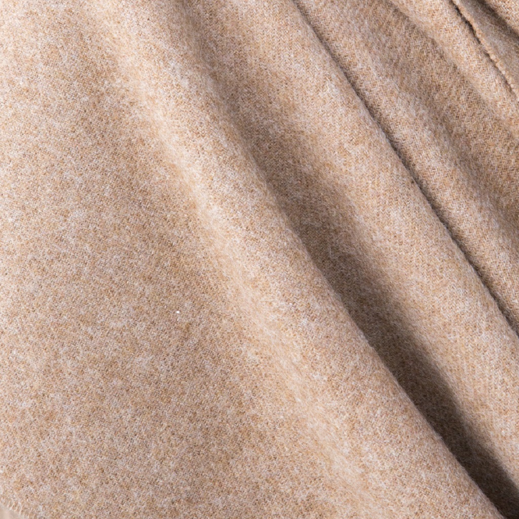 Merino Wool Scarf - 70 x 190cm – Plain - Camel
