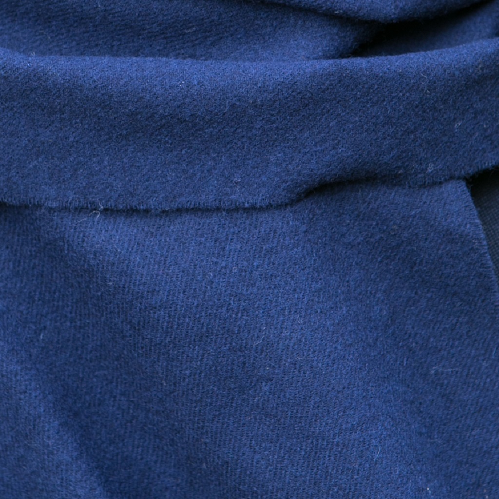 Merino Wool Scarf - 70 x 190cm – Plain - Mid Navy