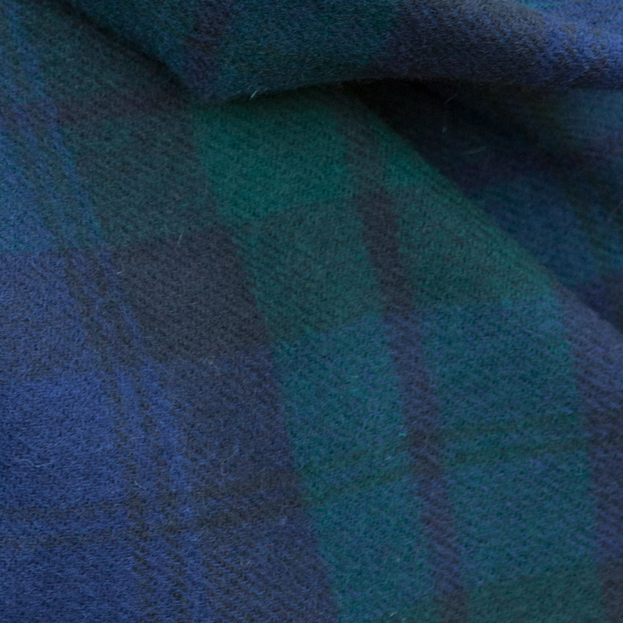 Merino Wool Scarf - 70 x 190cm – Tartan - Black Watch