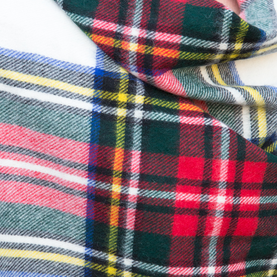 Merino Wool Scarf - 70 x 190cm – Tartan - Dress Stewart