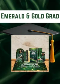 Emerald & Gold Grad Bundle – Image 1