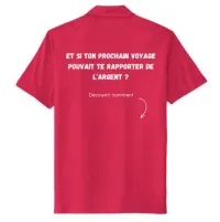 FEMME - Chandail - Polo - ROUGE  – Image 2
