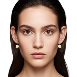 Sun-Kissed Yellow Tagua Drop Earrings – Handcrafted Sustainable Jewelry in Alpaca Silver – Image 3