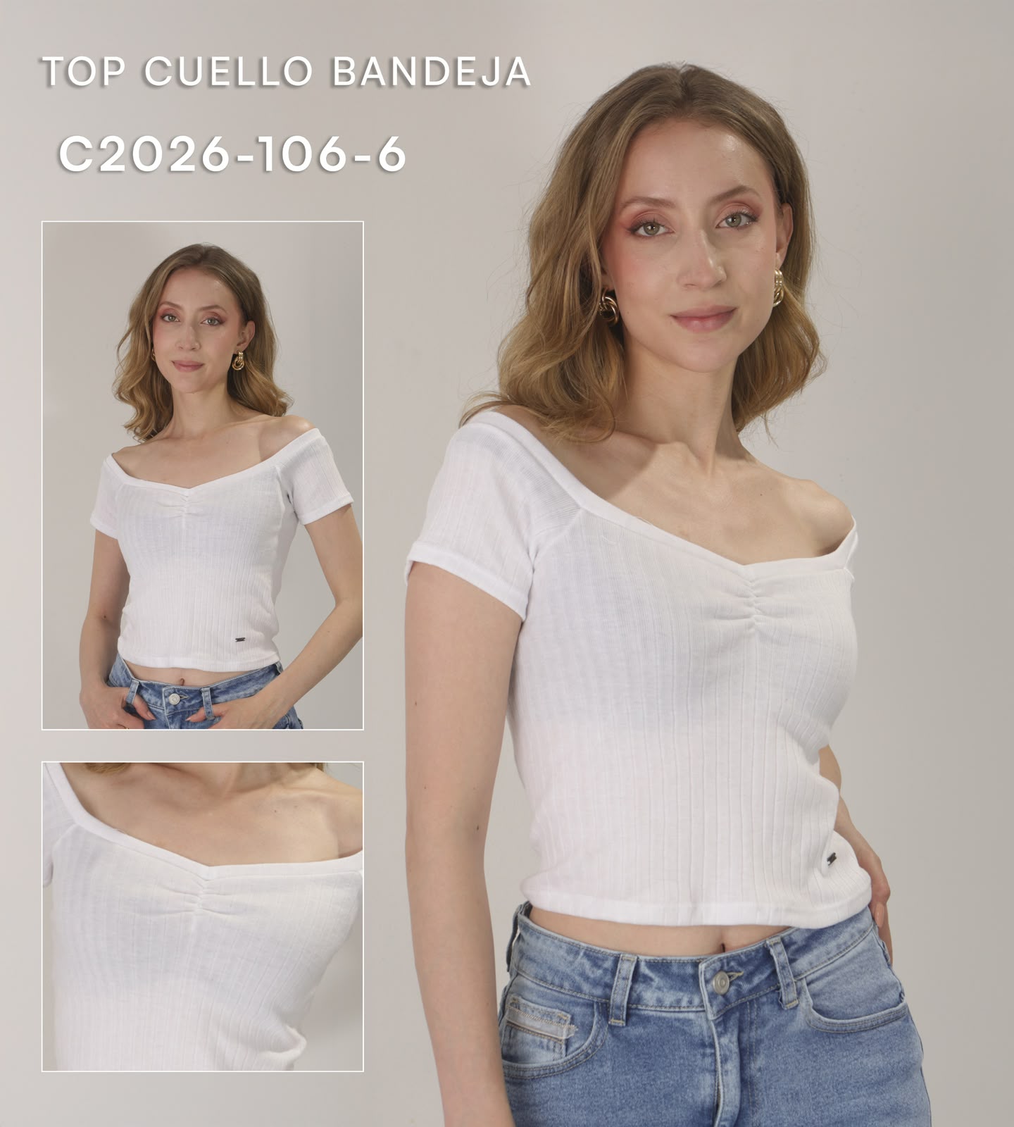 TOP CUELLO BANDEJA C2026 - 106 - 6 [BLU] – Image 1