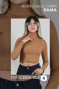 BLUSA CUELLO CORTA C2025 - 002 - 4 [BLU] – Image 1