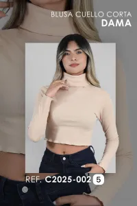 BLUSA CUELLO CORTA C2025 - 002 - 5 [BLU] – Image 1