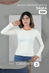 BLUSA MANGA LARGA C2025 - 010 - 3 [BLU] – Image 1