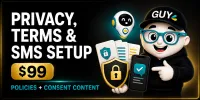 Privacy, Terms and SMS Content Setup – Image 1