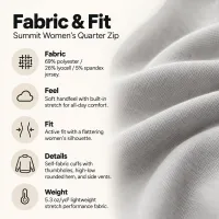 Summit Women's Quarter Zip – Image 5