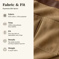 Espresso Bib Apron – Image 5