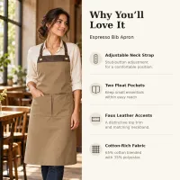 Espresso Bib Apron – Image 4