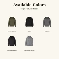 Forge Unisex Full-Zip Hoodie – Image 5