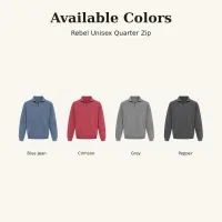 Rebel Unisex Quarter-Zip – Image 5