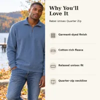 Rebel Unisex Quarter-Zip – Image 4