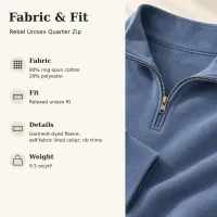 Rebel Unisex Quarter-Zip – Image 3