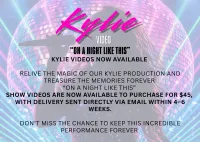 Kylie show video – Image 1
