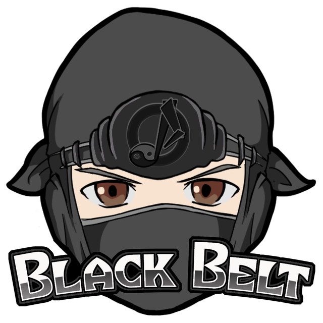 Black Belt Sticker – Image 1