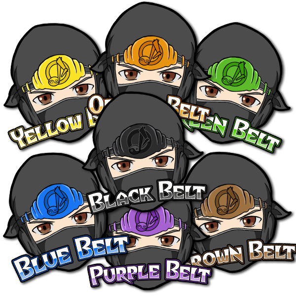 Set of 7 Belt Stickers - All Colors – Image 1