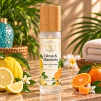 Wooden Cap Room & Body Spray – 4 oz / 118 ml – Citron & Mandarin