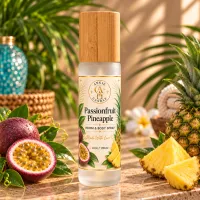 Wooden Cap Room & Body Spray – 4 oz / 118 ml – Passionfruit Pineapple