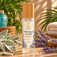 Wooden Cap Room & Body Spray – 4 oz / 118 ml – White Sage & Lavender