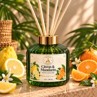 Green Glass Reed Diffuser – 9 oz / 266 ml – Image 5