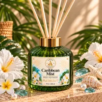 Green Glass Reed Diffuser – 9 oz / 266 ml – Image 3